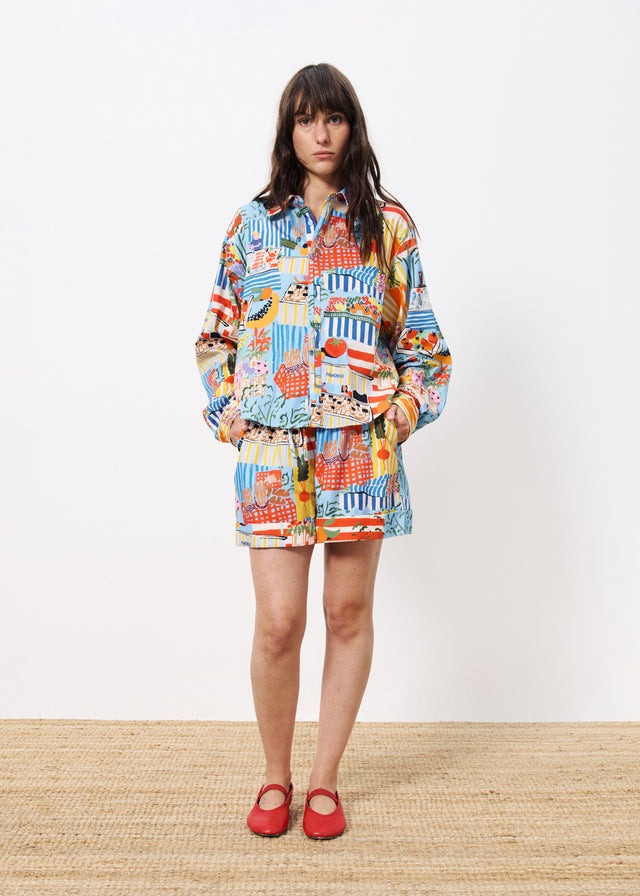 Cloane Blouse - Marche Bleu COMING SOON