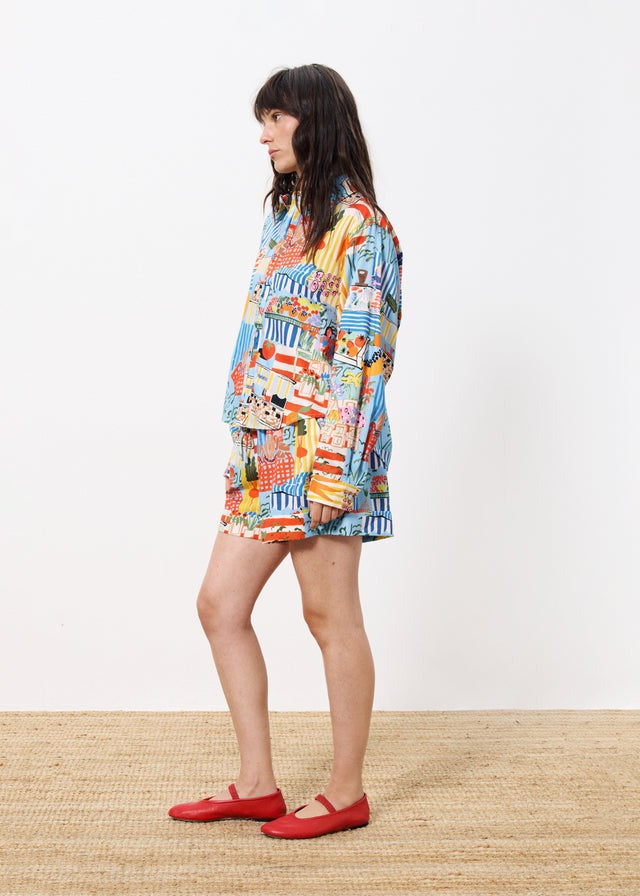 Cloane Blouse - Marche Bleu COMING SOON