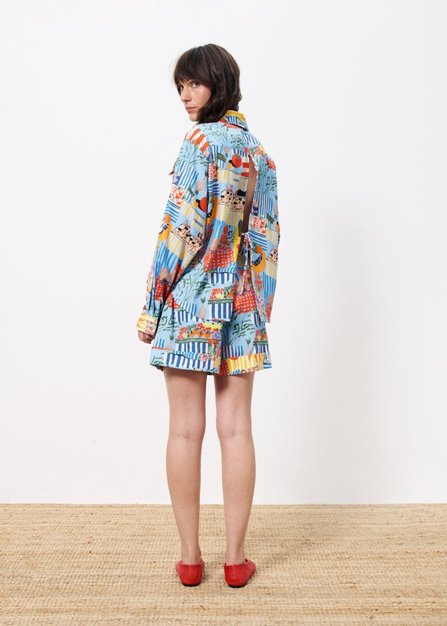 Cloane Blouse - Marche Bleu COMING SOON