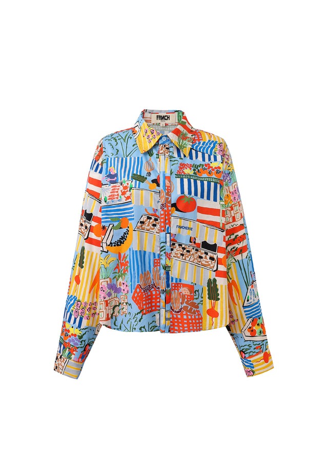 Cloane Blouse - Marche Bleu COMING SOON