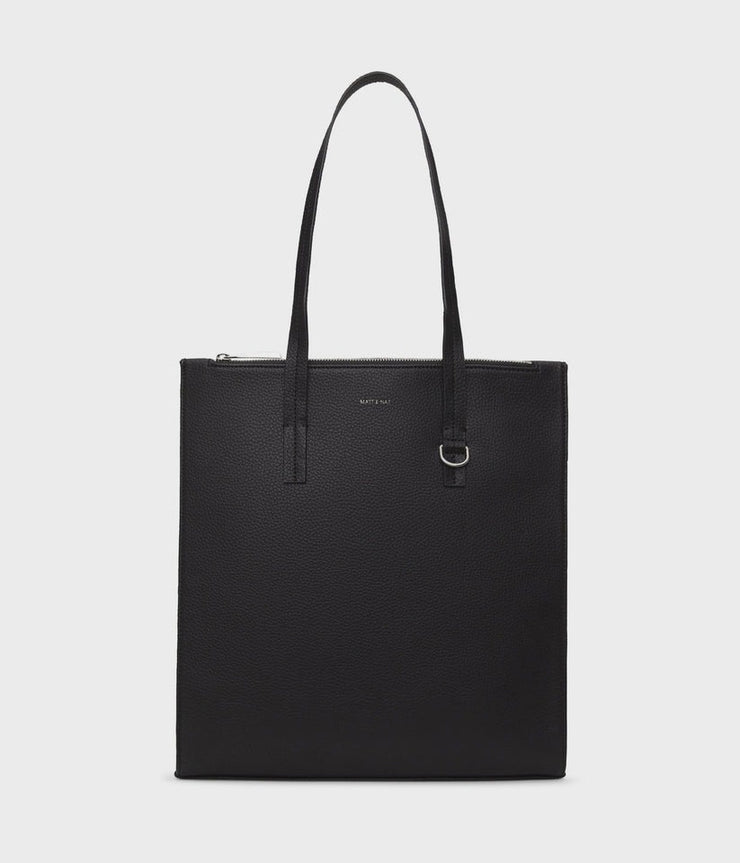 Vegan Tote Bag - Canci Grain Black