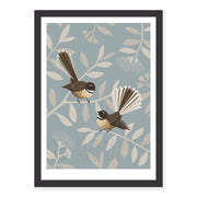 Wildlife Fine Art Print - Fantail Pair