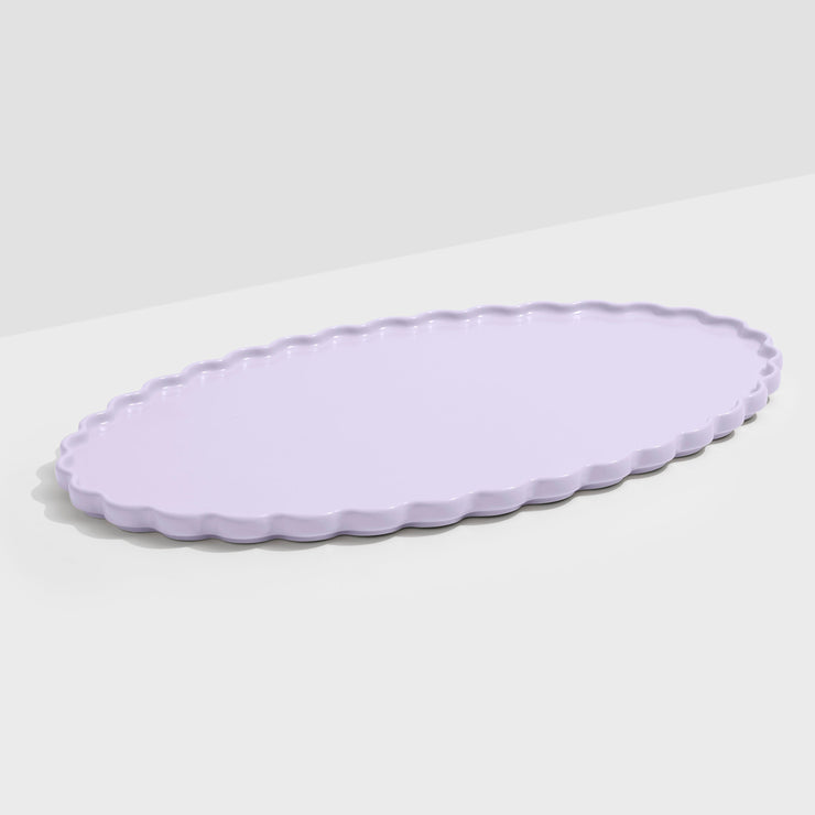 Oval Ceramic Platter - Lilac