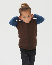 Babu Merino Vest - Chocolate