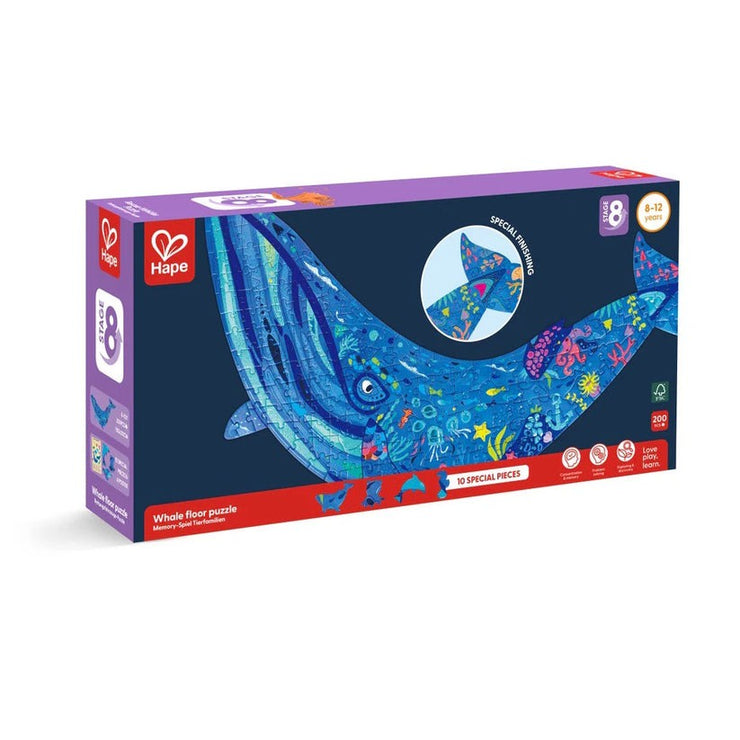 Humpback Whale Shimmer Floor Puzzle - 200  pieces