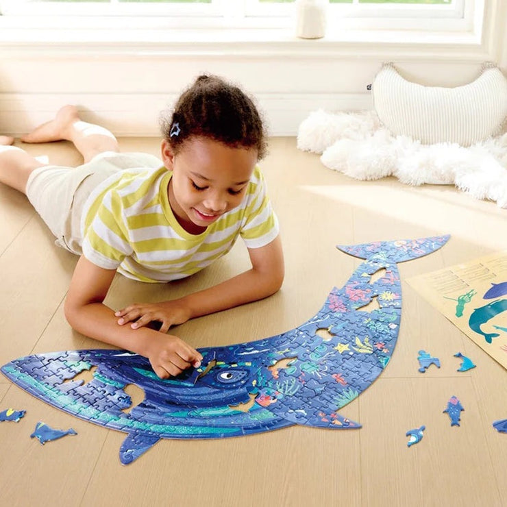Humpback Whale Shimmer Floor Puzzle - 200  pieces