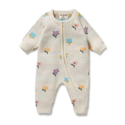 Flower Pop Knitted Growsuit