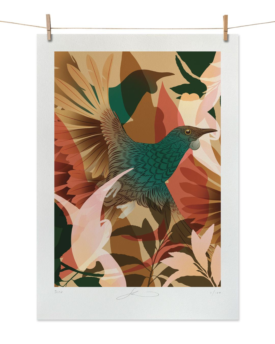 Flox Print - Tūī Whenua