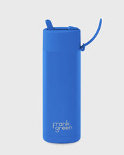 Frank Green 20oz Bottle - Blue Lagoon w Flip Straw Lid - Limited Edition