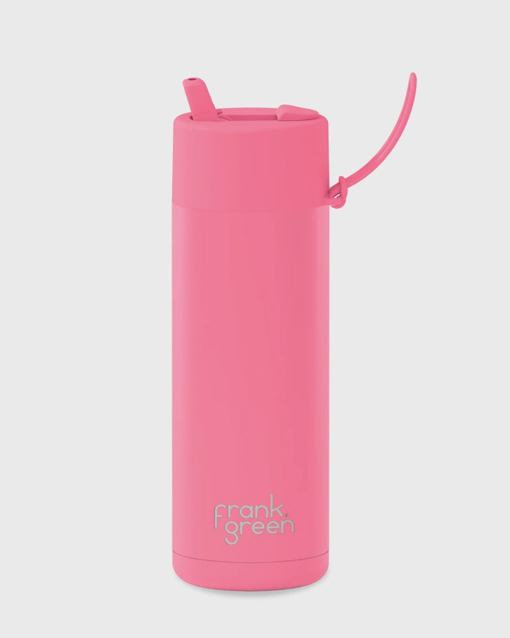 Frank Green 20oz Bottle - Bubblegum Blast w Flip Straw Lid - Limited Edition