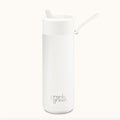 Frank Green 20oz Bottle - Cloud w Flip Straw Lid