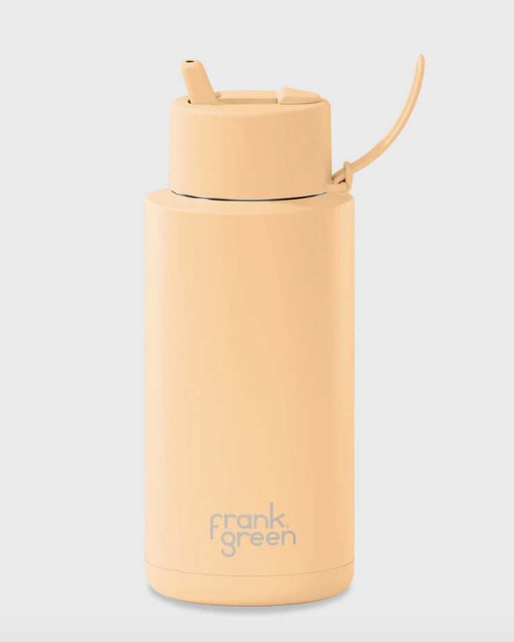 Frank Green 34oz Bottle - Solar Glow w Flip Straw Lid