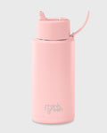 Frank Green 34oz Bottle - Blushed w Flip Straw Lid