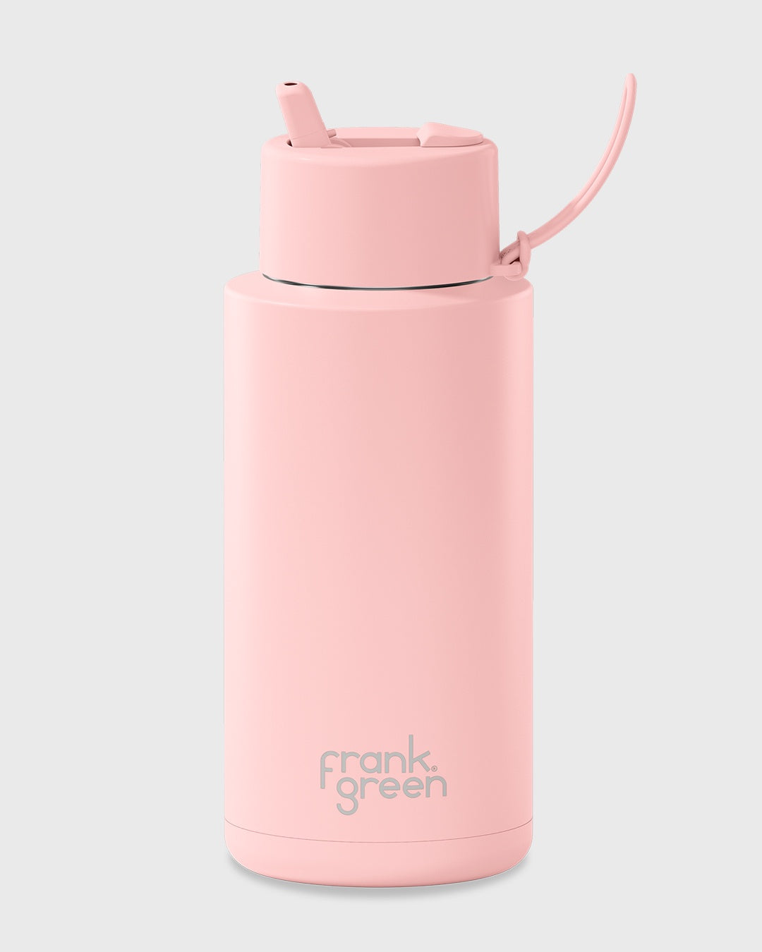 Frank Green 34oz Bottle - Blushed w Flip Straw Lid