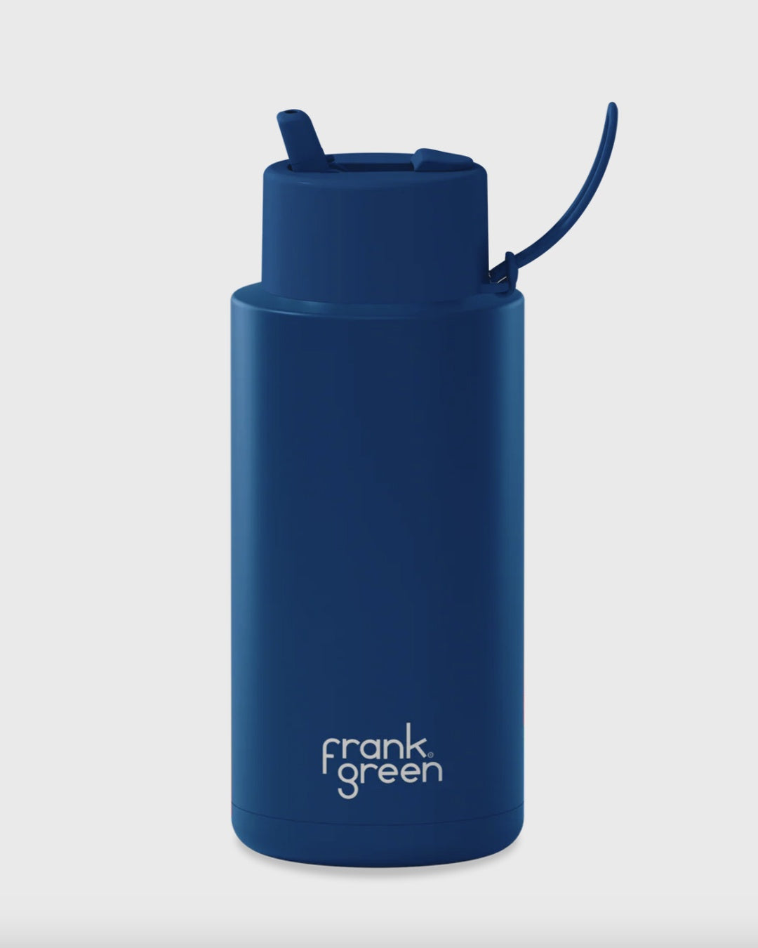 Frank Green 34oz Bottle - Deep Ocean w Flip Straw Lid