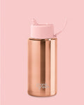 Frank Green 34oz Stainless Steel Ceramic Reusable Bottle Rose Gold with Flip  Straw Lid