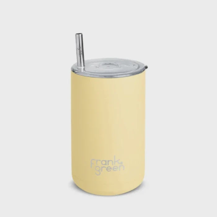 Frank Green Iced Coffee Cup w Straw - Buttermilk
