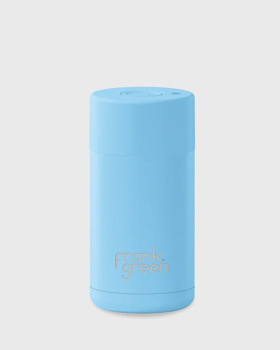Frank Green 12oz Cup - Sky Blue w Push Button Lid