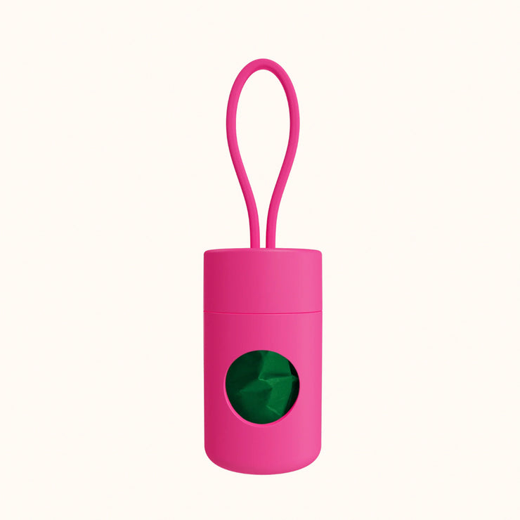 Frank Green Pet Poo Bag Holder - Neon Pink