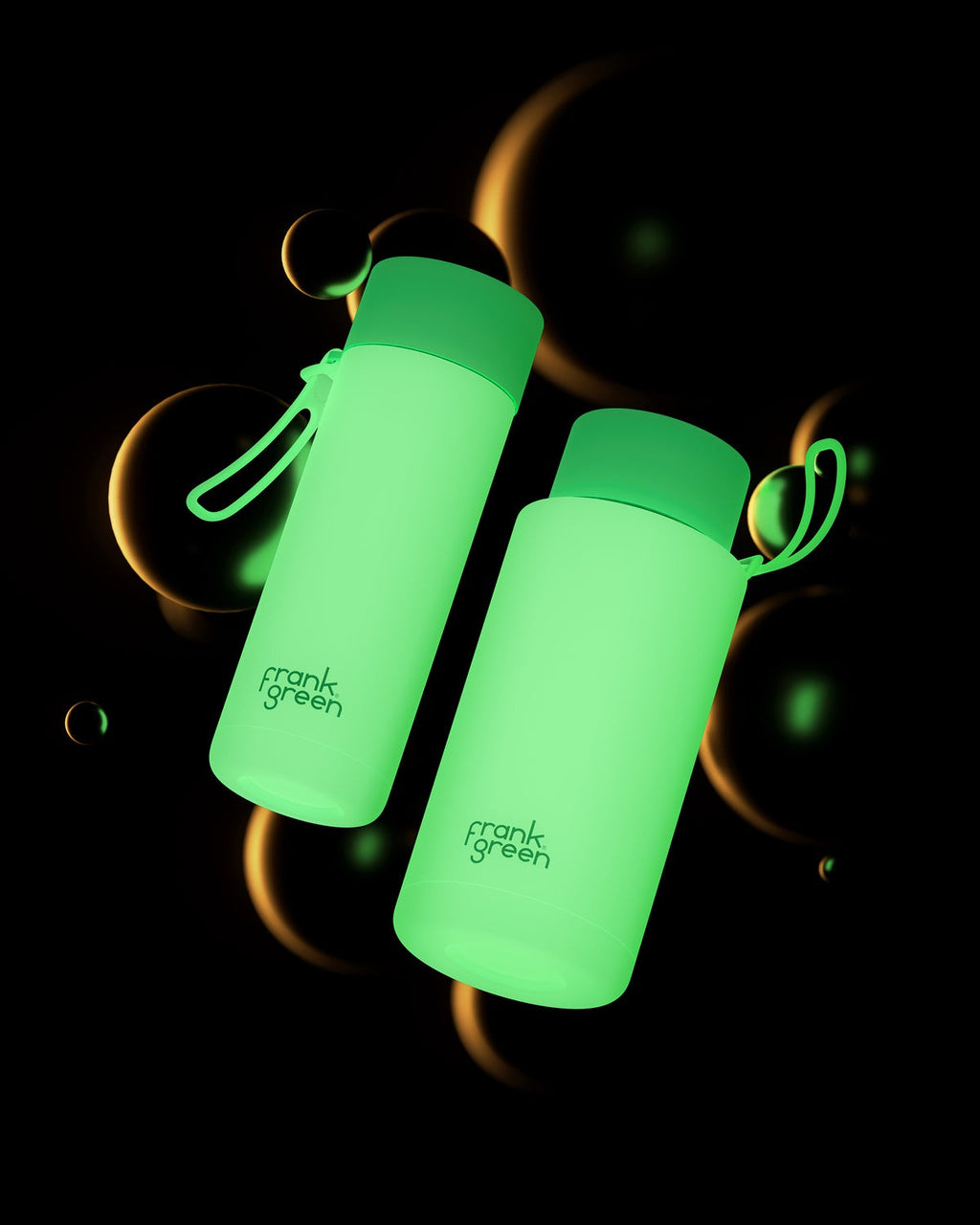 Frank Green 20oz Bottle - Star Glow w Flip Straw Lid