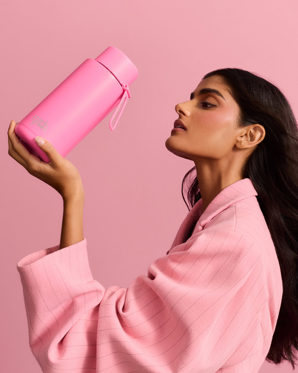 Frank Green 34oz Bottle - Bubblegum Blast w Flip Straw - Limited Edition