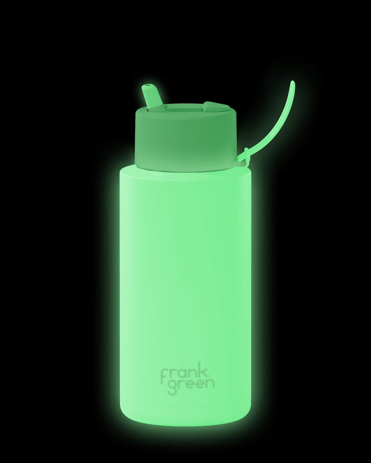 Frank Green 34oz Bottle - Solar Glow w Flip Straw Lid