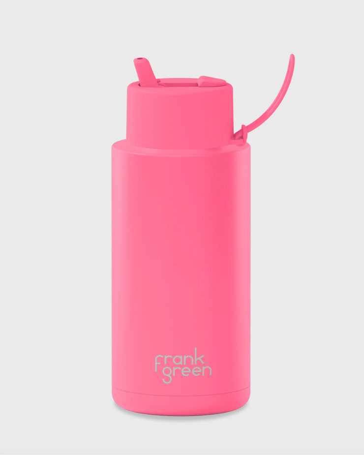 Frank Green 34oz Bottle - Bubblegum Blast w Flip Straw - Limited Edition