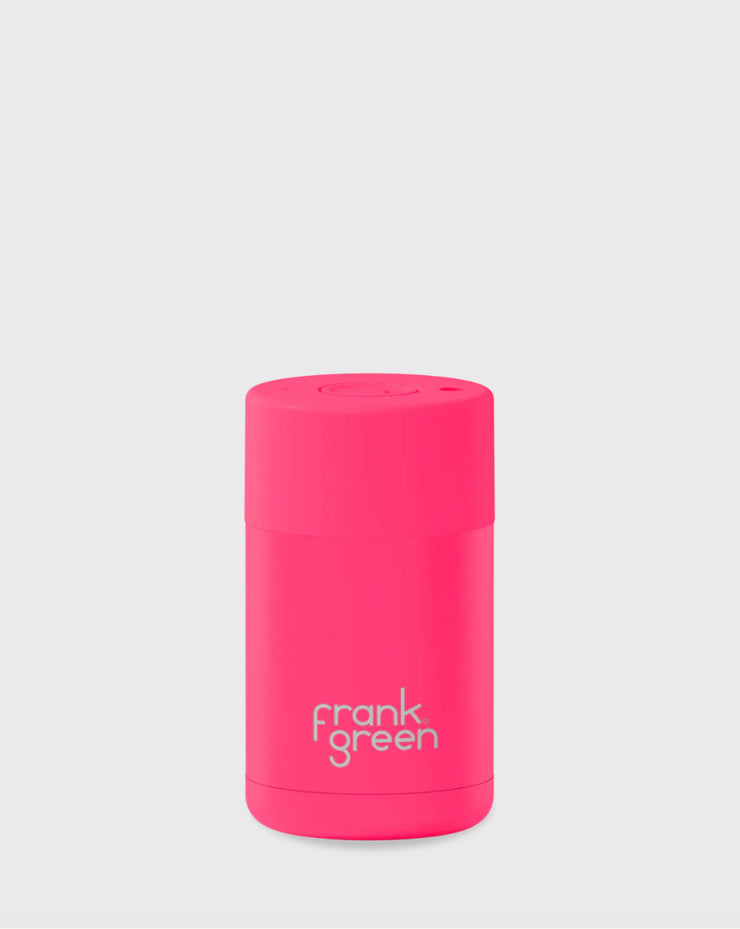Frank Green 8 oz Cup - Neon Pink w Push Button Lid