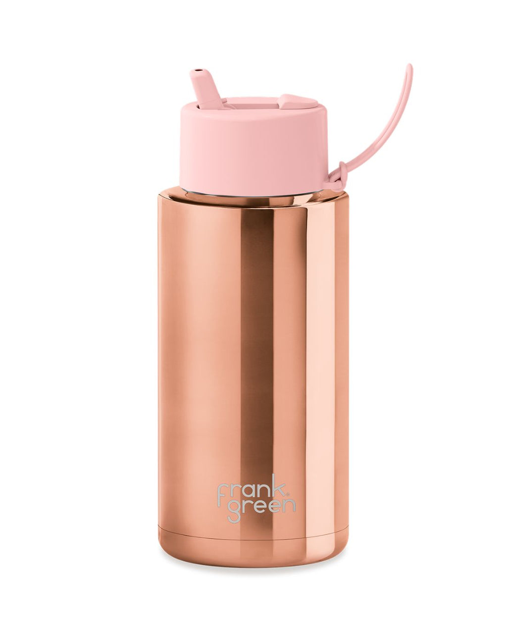 Frank Green 34oz Stainless Steel Ceramic Reusable Bottle Rose Gold with Flip  Straw Lid
