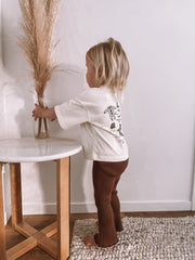 Flared Tights - Cocoa