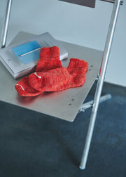 Garabou Organic Cotton Ankle Socks - Red