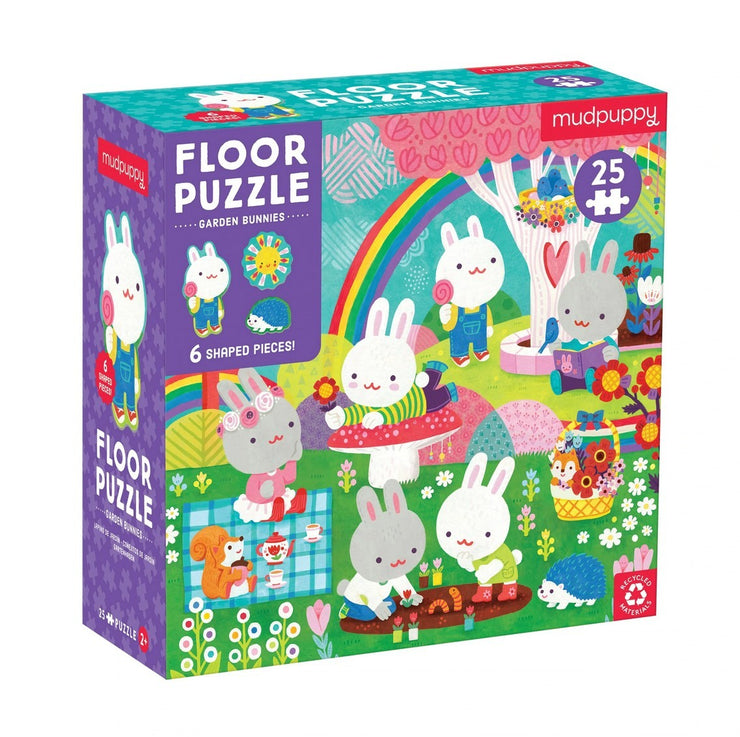 Garden Bunnies 25 Piece Floor Puzzle