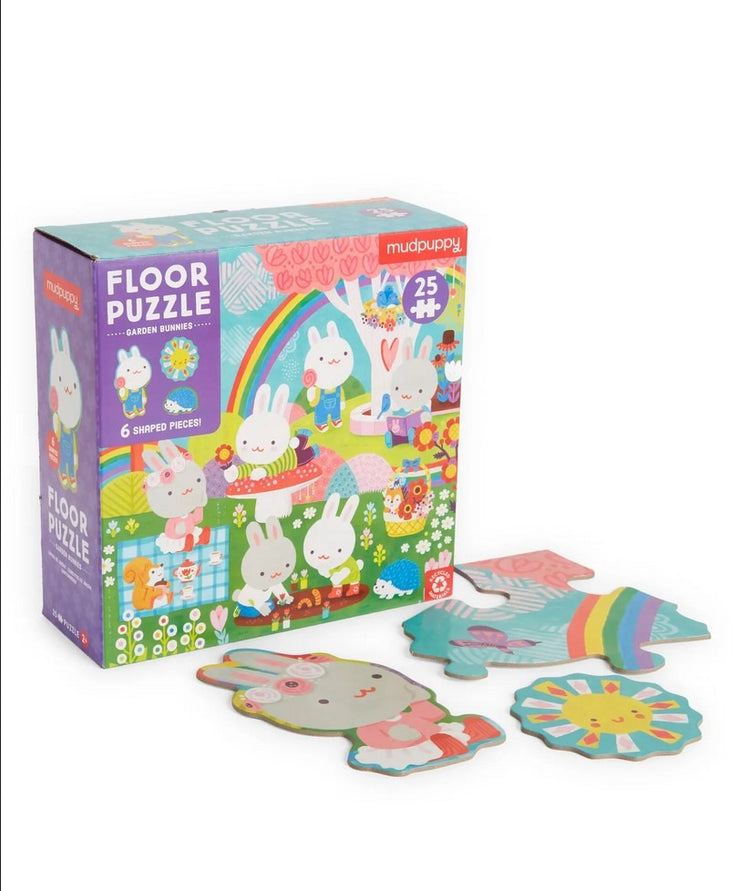 Garden Bunnies 25 Piece Floor Puzzle