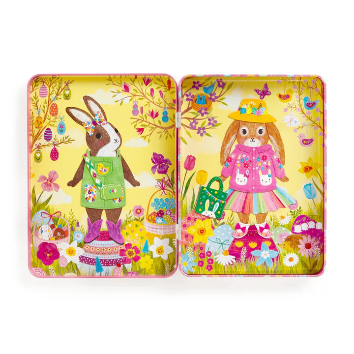 Garden Bunnies Magnetic Dress Up