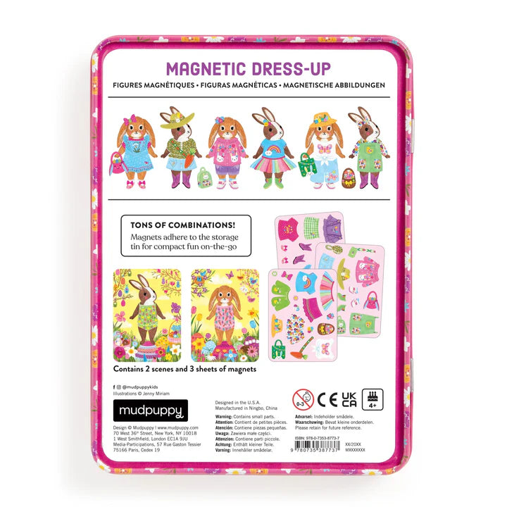 Garden Bunnies Magnetic Dress Up