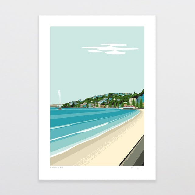 Glenn Jones Print - Oriental Bay