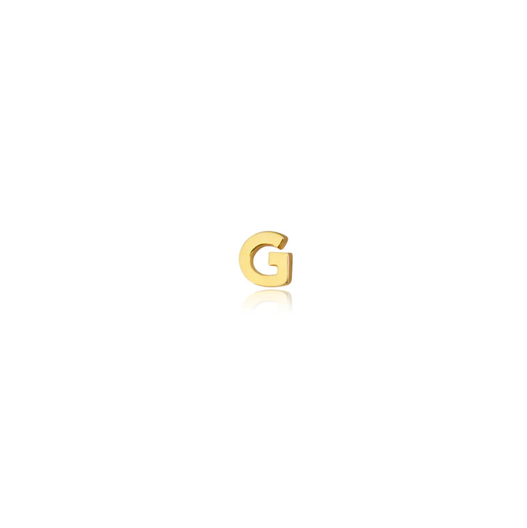 Gold Plated SS Letter Studs