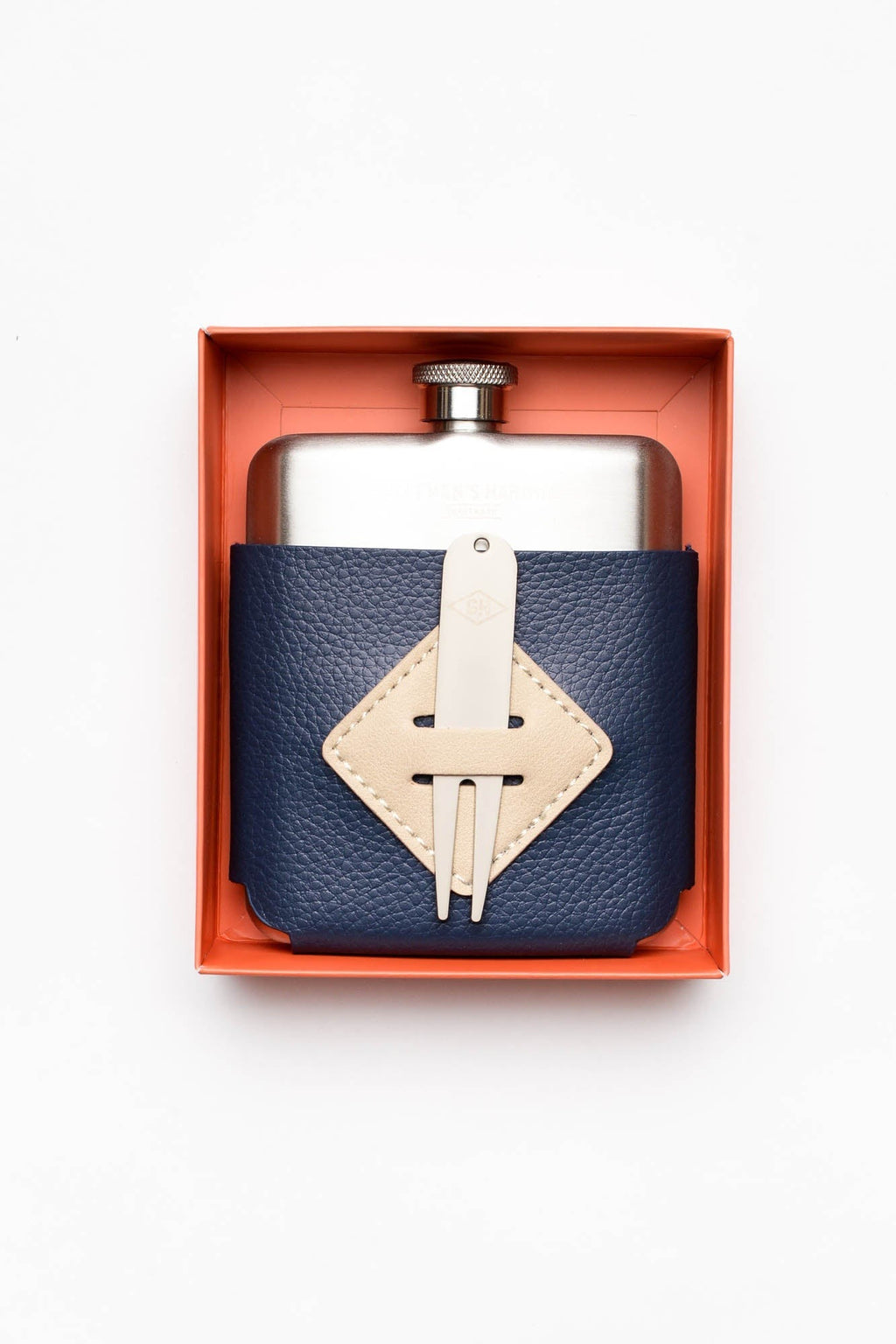 Golfers Hip Flask & Divot Tool Set