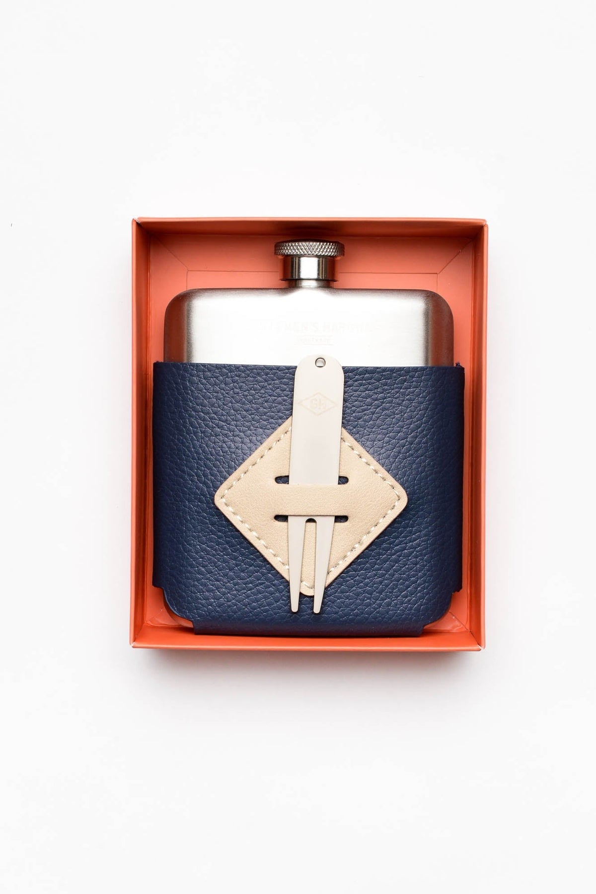 Golfers Hip Flask & Divot Tool Set