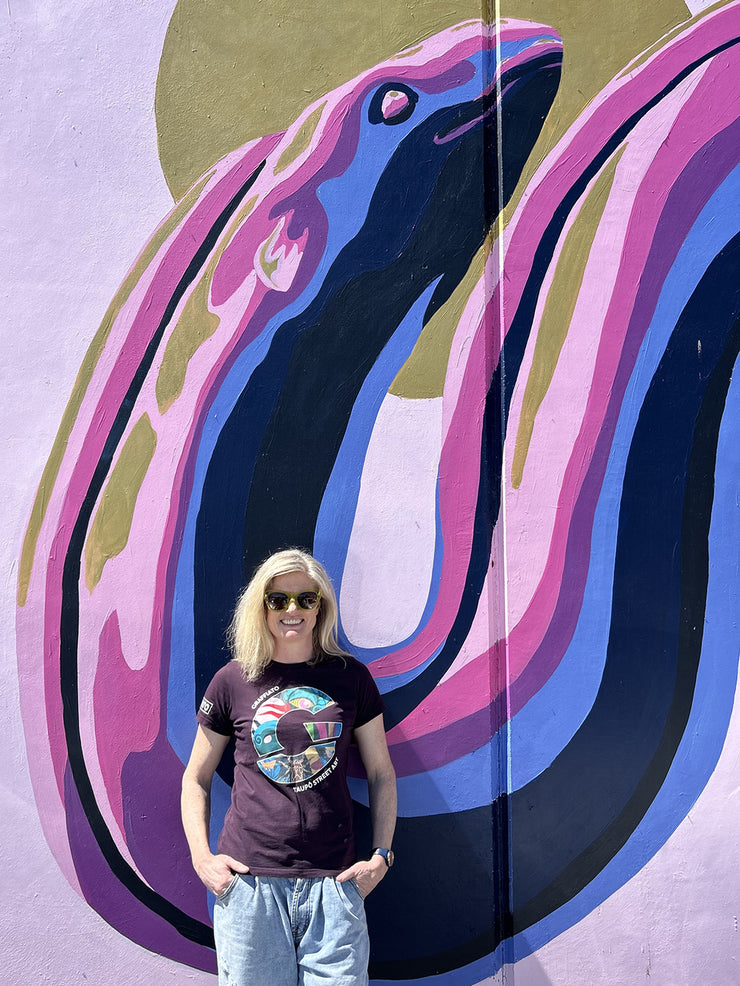 Graffiato T Shirt - Plum