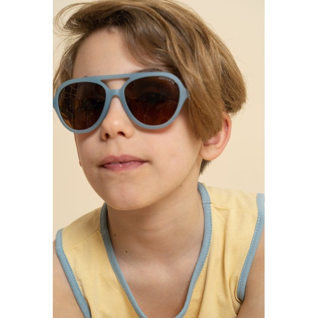 Sustainable Polarised Sunglasses - The Aviator Sky Blue