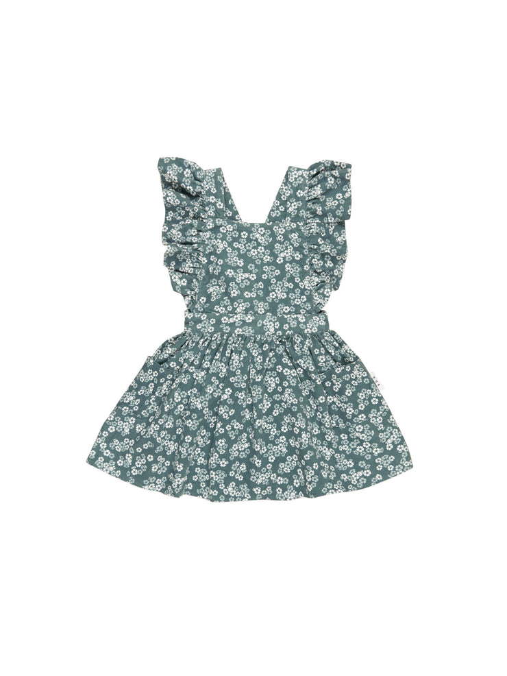Peek A Boo Bunny Pinafore - Spruce Was $85 Now