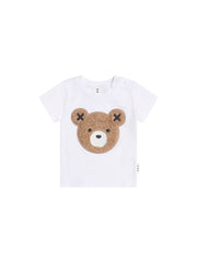 Furry Huxbear Crisp White Tee - White