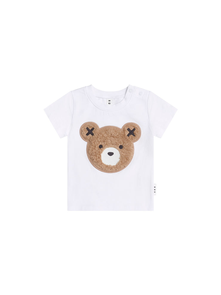 Furry Huxbear Crisp White Tee - White