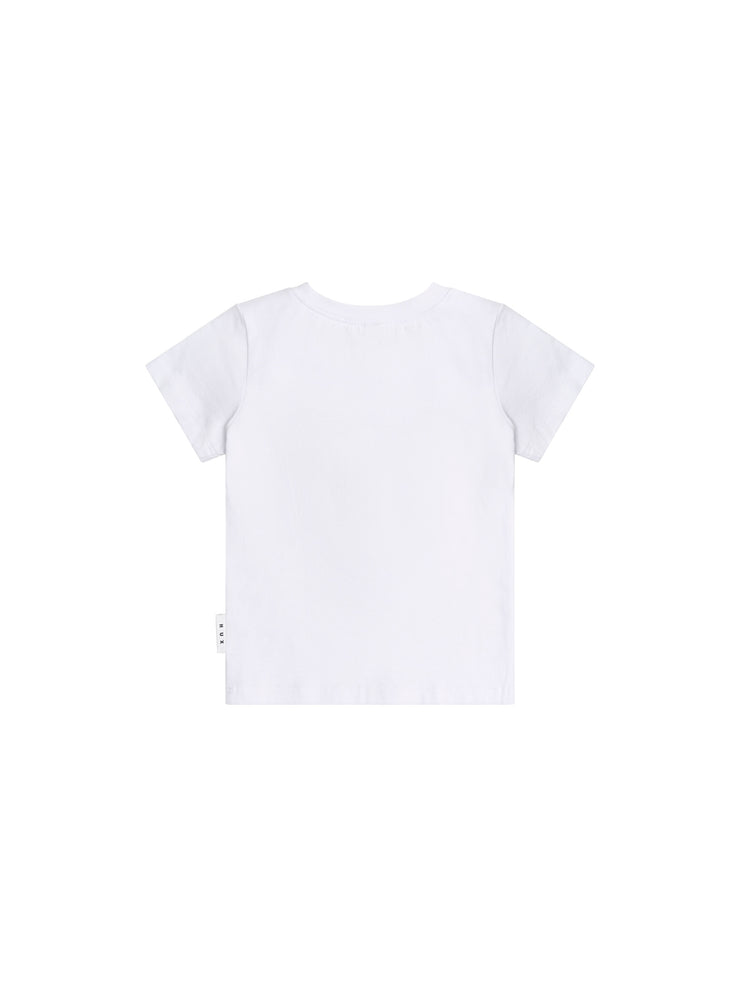 Furry Huxbear Crisp White Tee - White