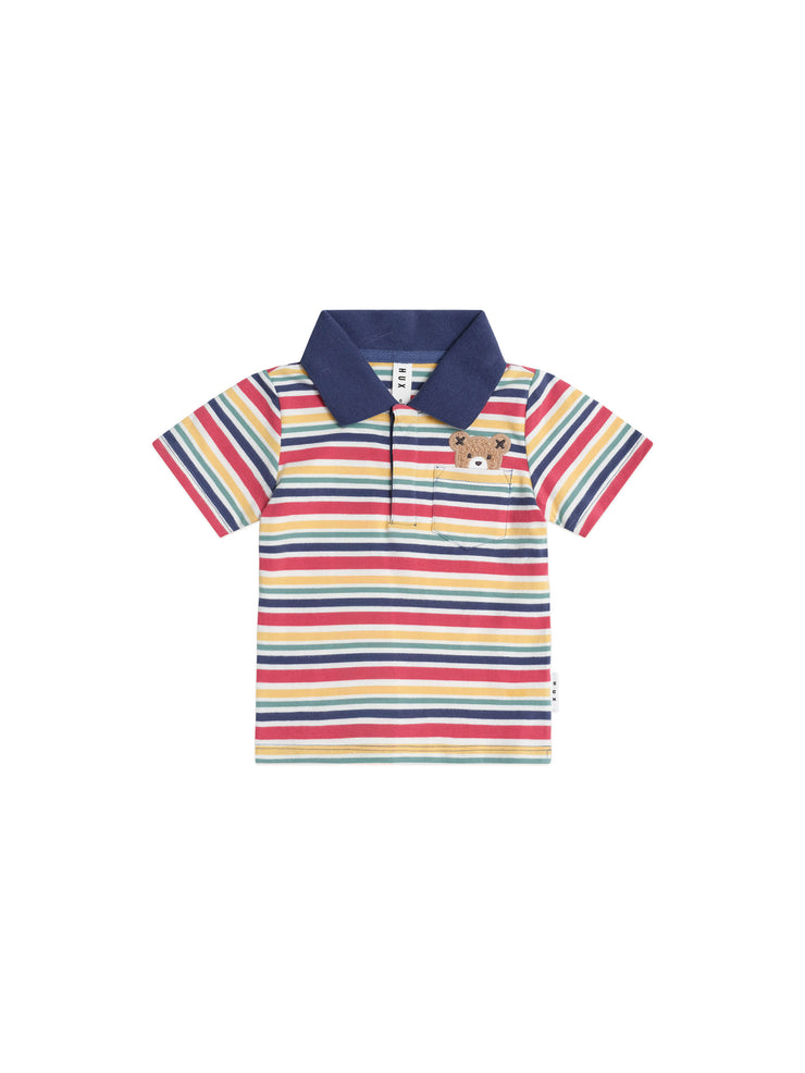 Polo Tee - Vintage Stripe