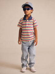 Polo Tee - Vintage Stripe