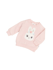 Fur Bunny Sweatshirt - Pink Pearl