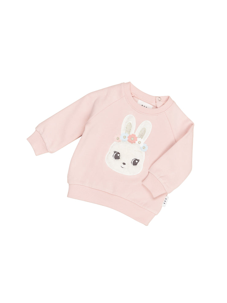 Fur Bunny Sweatshirt - Pink Pearl Was $75 Now
