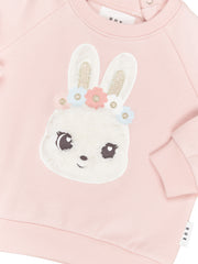 Fur Bunny Sweatshirt - Pink Pearl Was $75 Now